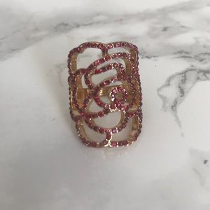 Red Rose Flower Ring